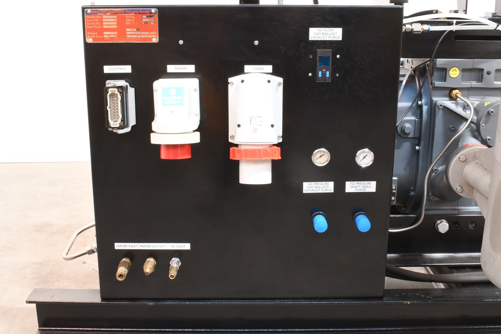 EDWARDS NRB484000, GV600/EH4200, DRYSTAR vacuum pumping system, SN:086055913 EDWARDS NRB484000, GV600/EH4200, DRYSTAR vacuum pumping system, SN:086055913