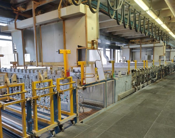 SCHLÖTTER Galvanik Anodizing line with 41 stations