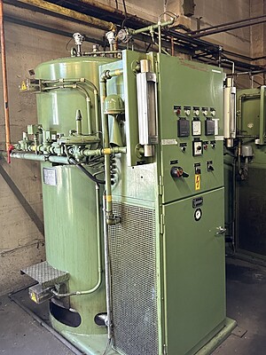 Complete hardening shop consisting of several ovens, protective gas generator, cleaning system Complete hardening shop consisting of several ovens, protective gas generator, cleaning system