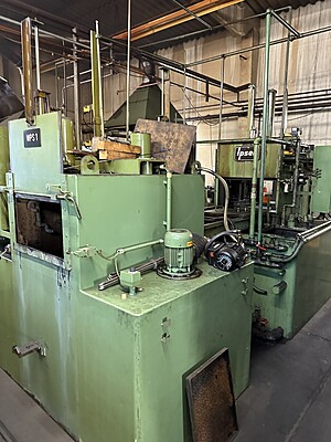Complete hardening shop consisting of several ovens, protective gas generator, cleaning system Complete hardening shop consisting of several ovens, protective gas generator, cleaning system