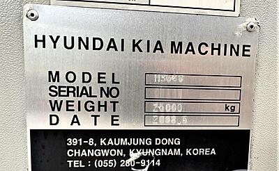 Hyundai KIA HS630 – Horizontal Machining Center Hyundai KIA HS630 – Horizontal Machining Center