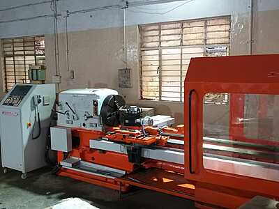 German Geared CNC Lathe – Retrofitted with Fanuc Controller German Geared CNC Lathe – Retrofitted with Fanuc Controller