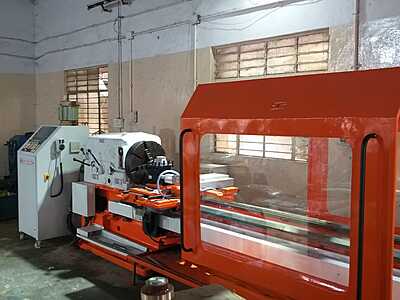 German Geared CNC Lathe – Retrofitted with Fanuc Controller German Geared CNC Lathe – Retrofitted with Fanuc Controller