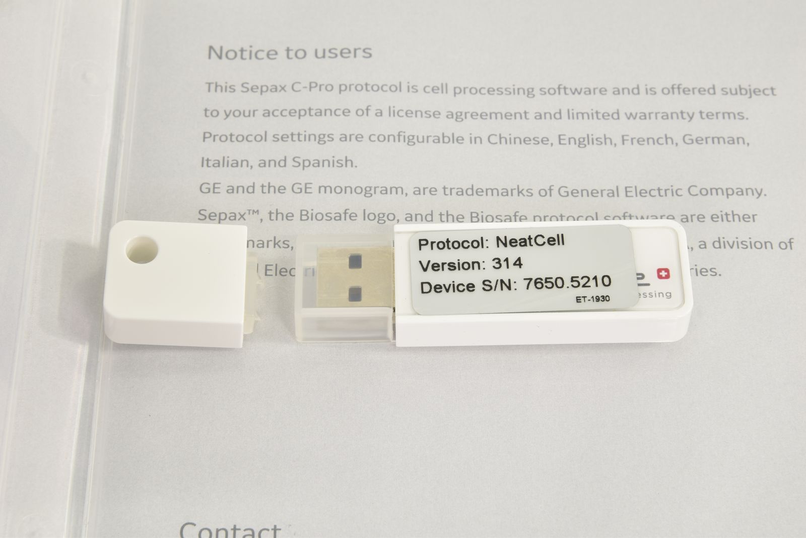 BIOSAFE Sepax C-Pro, Cell Processing Instrument BIOSAFE Sepax C-Pro, Cell Processing Instrument