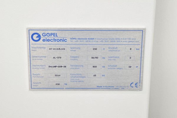 GOEPEL OptiCon AdvancedLineX60, AOI, YoM2014 GOEPEL OptiCon AdvancedLineX60, AOI, YoM2014
