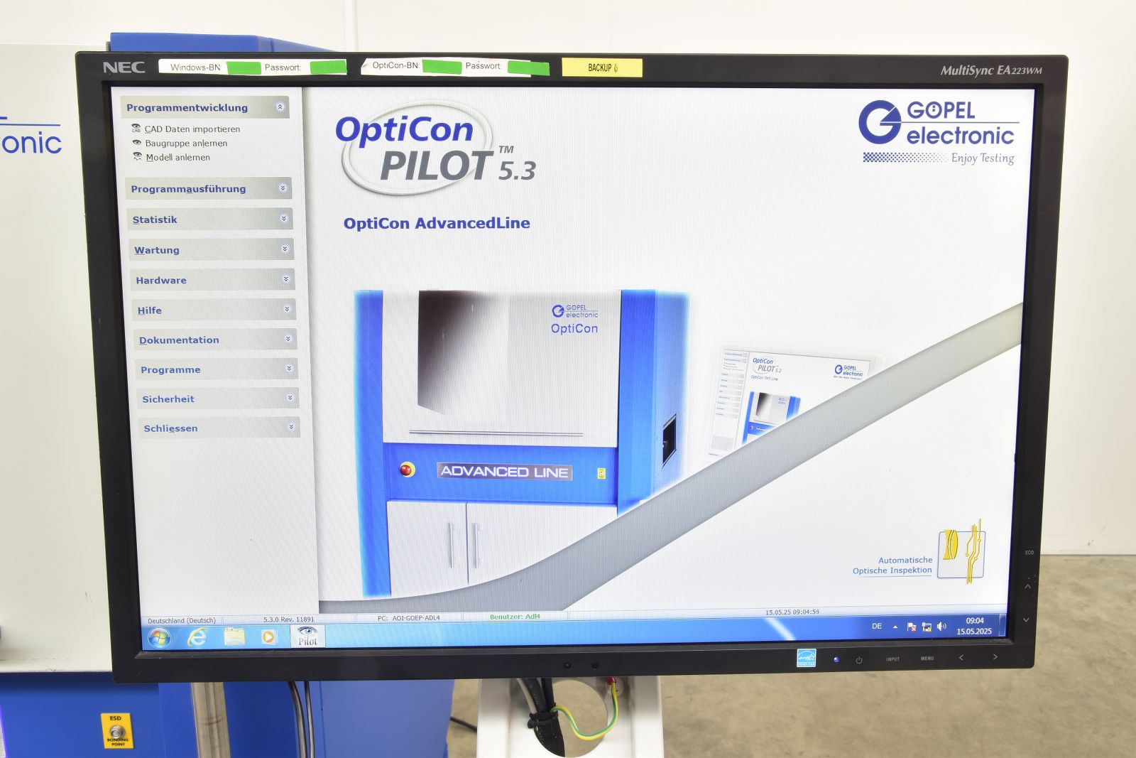 GOEPEL OptiCon AdvancedLineX60, AOI, YoM2014 GOEPEL OptiCon AdvancedLineX60, AOI, YoM2014